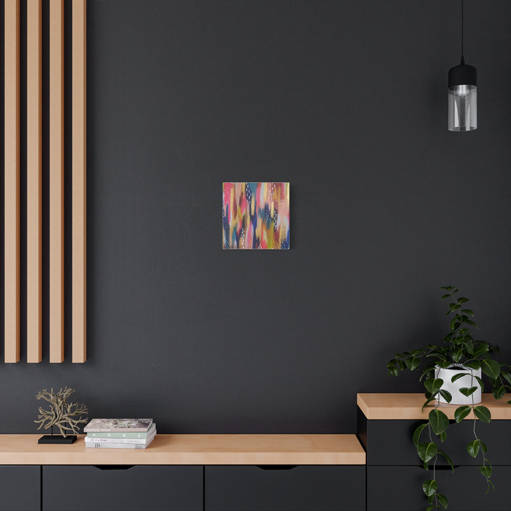 Abstract Colorful Brushstroke Canvas Print — Vibrant Modern Wall Art