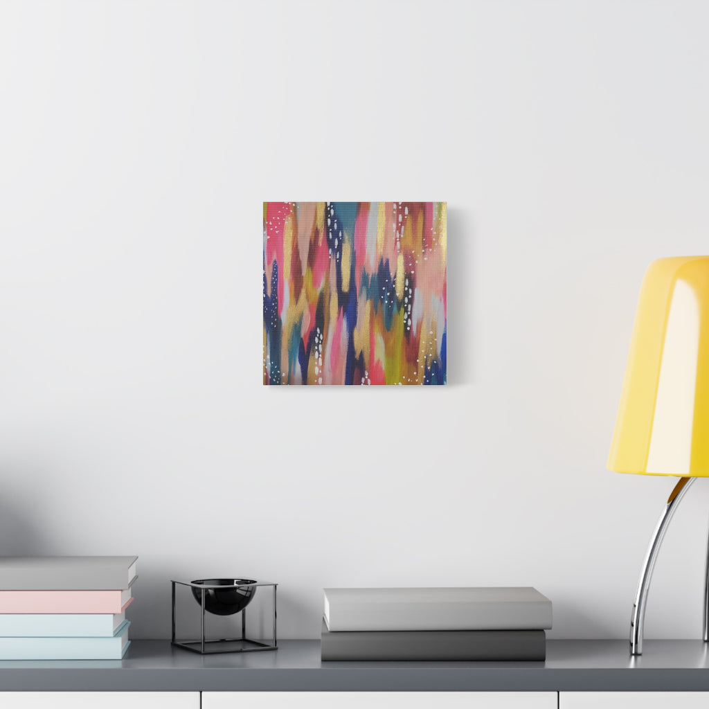 Abstract Colorful Brushstroke Canvas Print — Vibrant Modern Wall Art