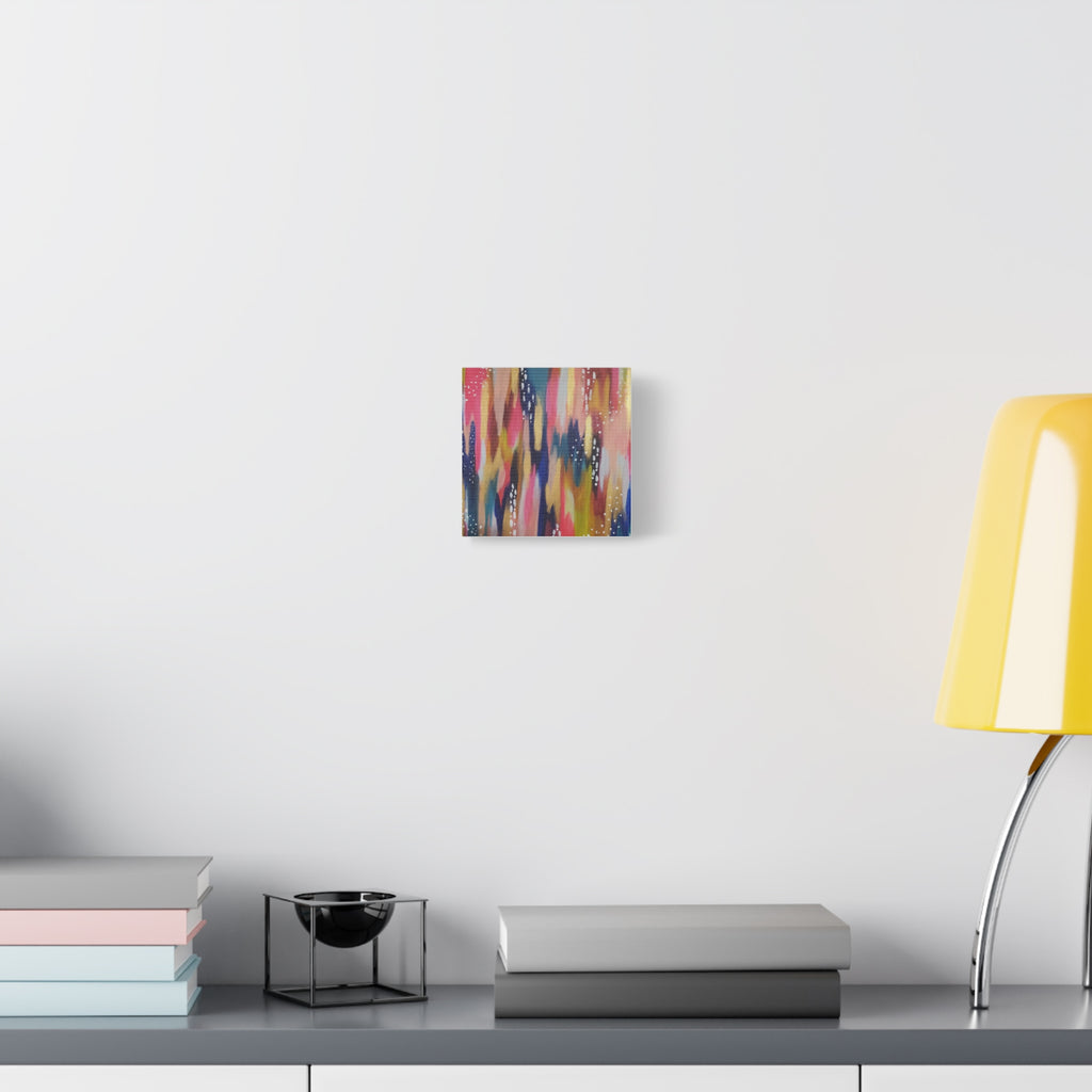 Abstract Colorful Brushstroke Canvas Print — Vibrant Modern Wall Art