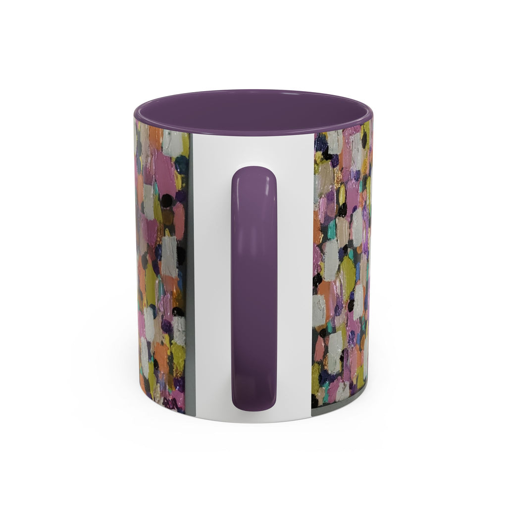 Abstract Confetti Accent Coffee Mug — Colorful Artistic Ceramic Mug (11/15oz)